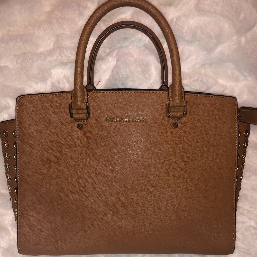 Michael Kors Cognac Tan Brown Purse Handbag